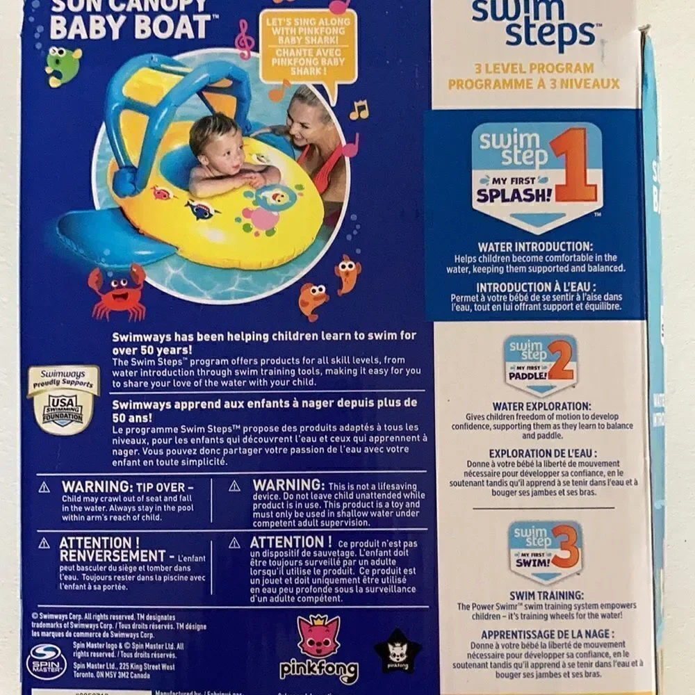 Baby Shark Sun Canopy Baby Boat